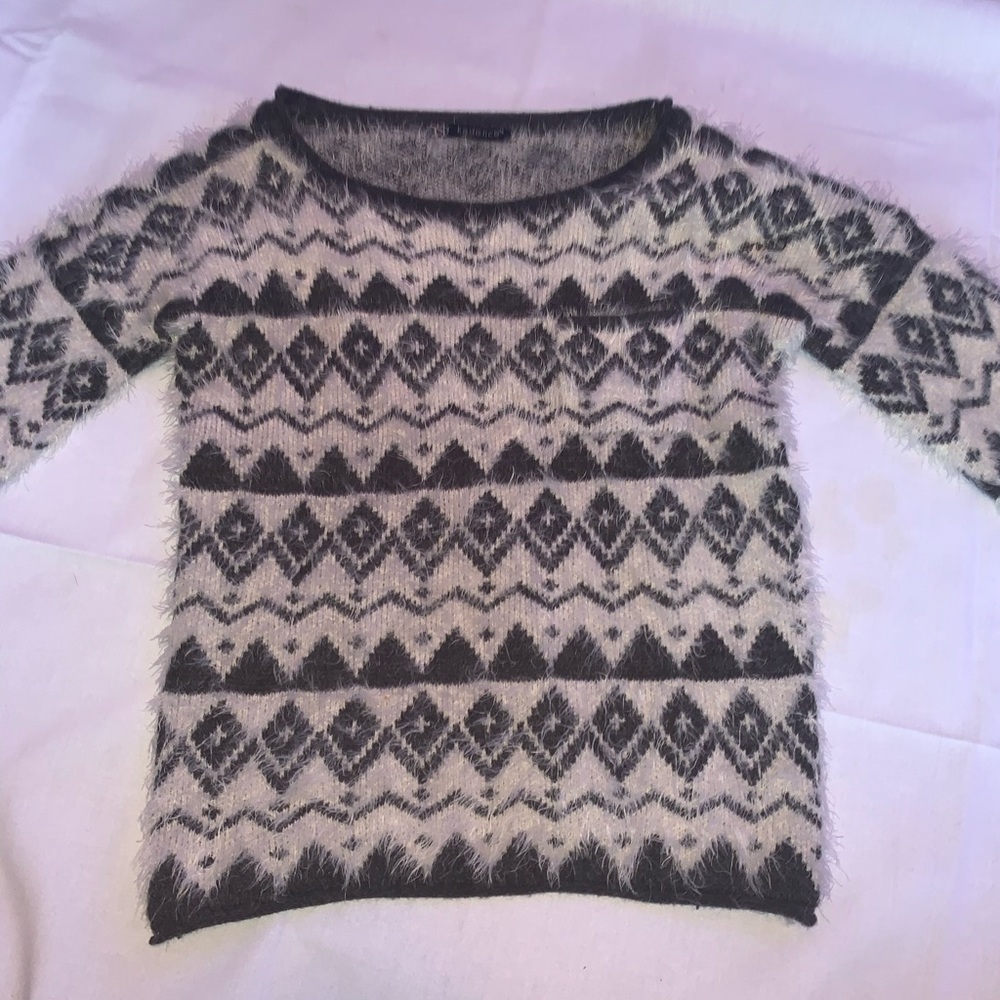 Black and white sweater